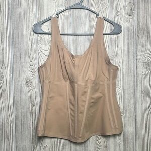 Honeylove Women's Xl Maximum Sculpting And Support Boldness Tank Sand